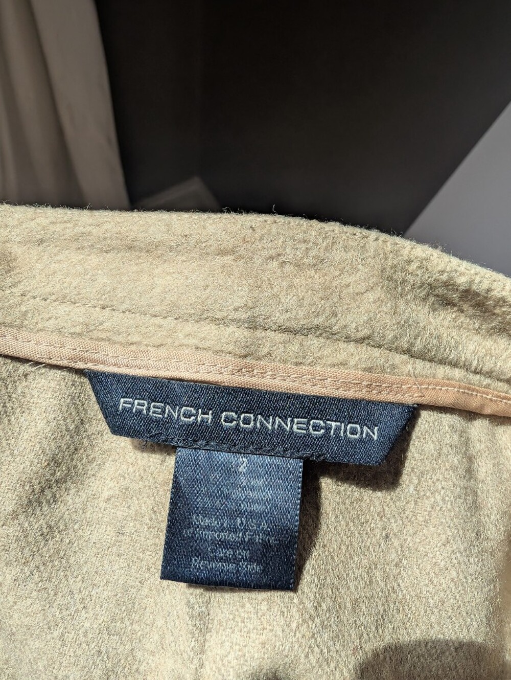 Vintage French Connection Camel Skirt